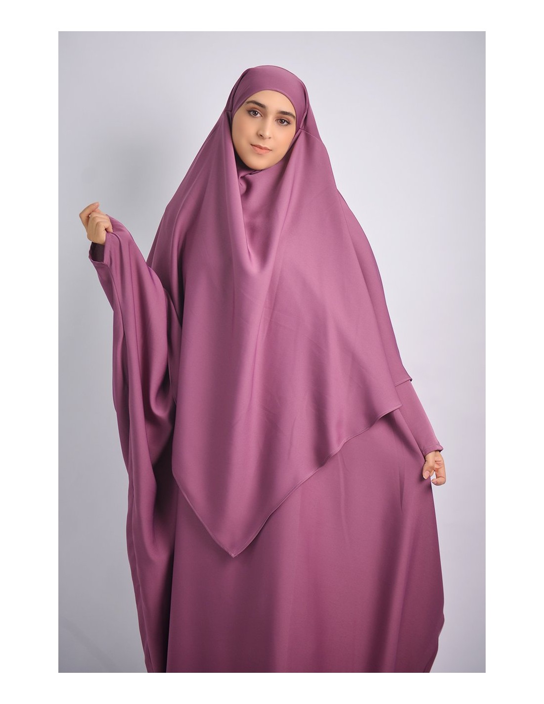 Abaya Papillon avec long khimar   pointe